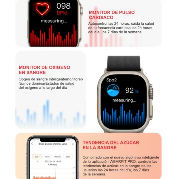 LiberSell Default Title LiberSell Moda Smartwatch T800 ULTRA