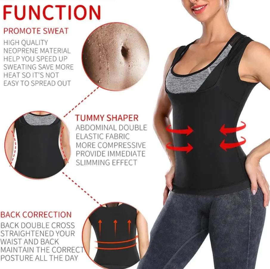 Chaleco Faja Quemador de Grasa Mujer