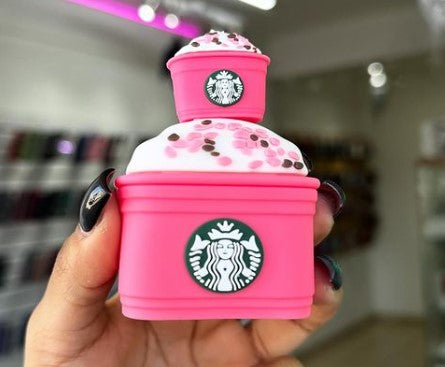 LiberSell STARBUCKS ROSADO LiberSell Hogar Protector de cargador y cable Iphone