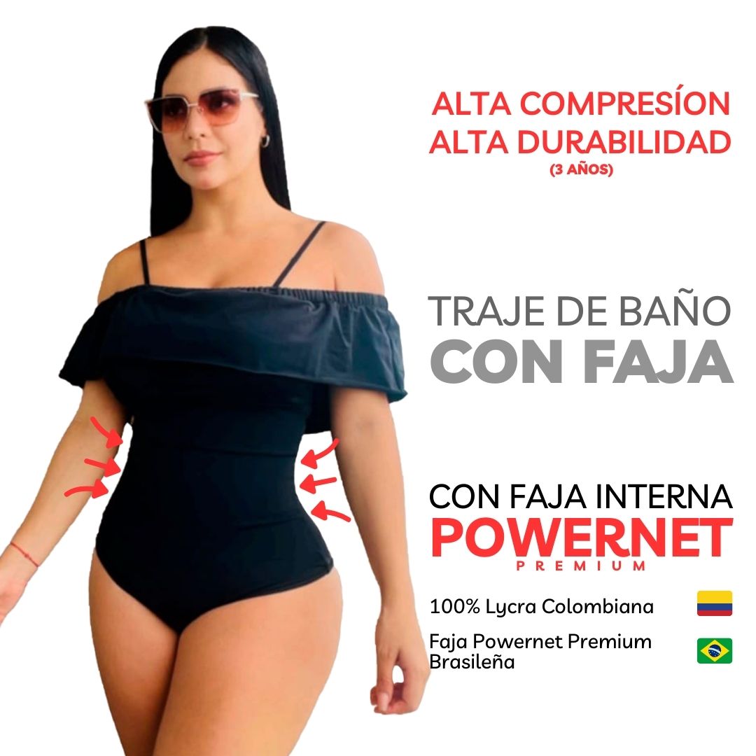 LiberSell XXL LiberSell Moda SWIMSUIT TRAJE DE BAÑO CON FAJA