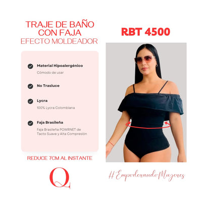 LiberSell XXL LiberSell Moda SWIMSUIT TRAJE DE BAÑO CON FAJA