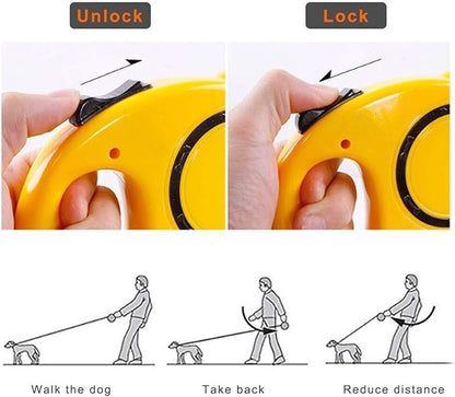 LiberSell AZUL LiberSell Hogar Correa Retráctil, Para Mascota 5 M