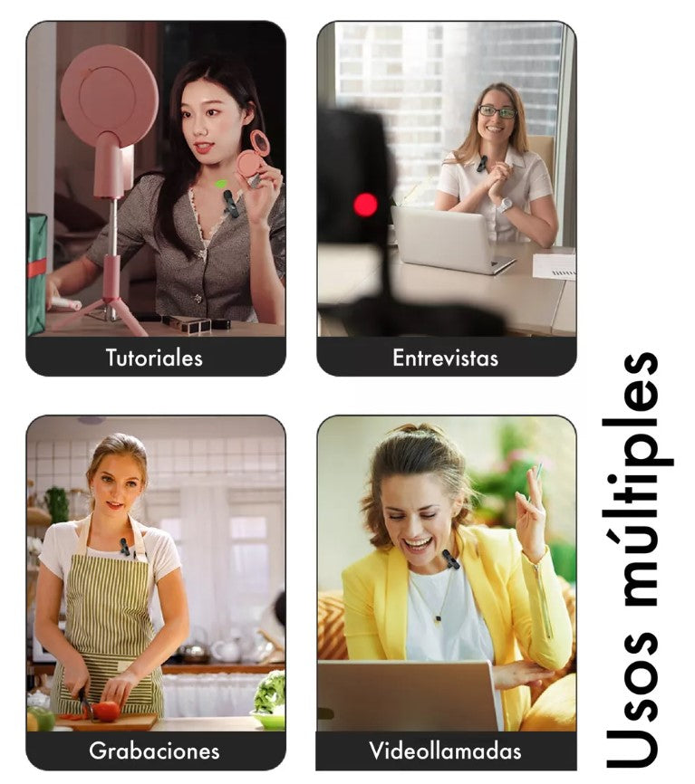 LiberSell Default Title LiberSell Hogar Microfono de solapa K9 inalambrico