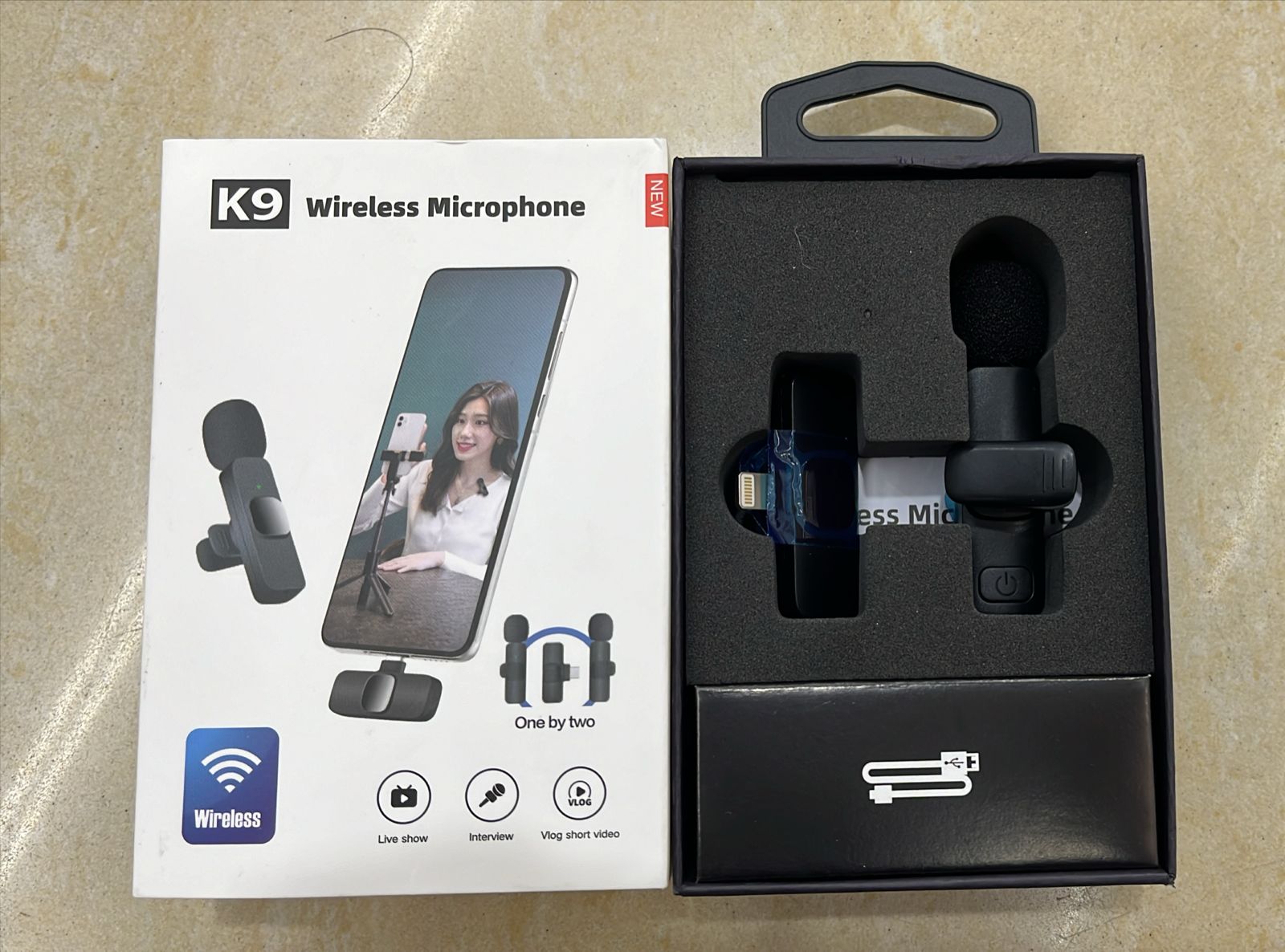 LiberSell Default Title LiberSell Hogar Microfono de solapa K9 inalambrico