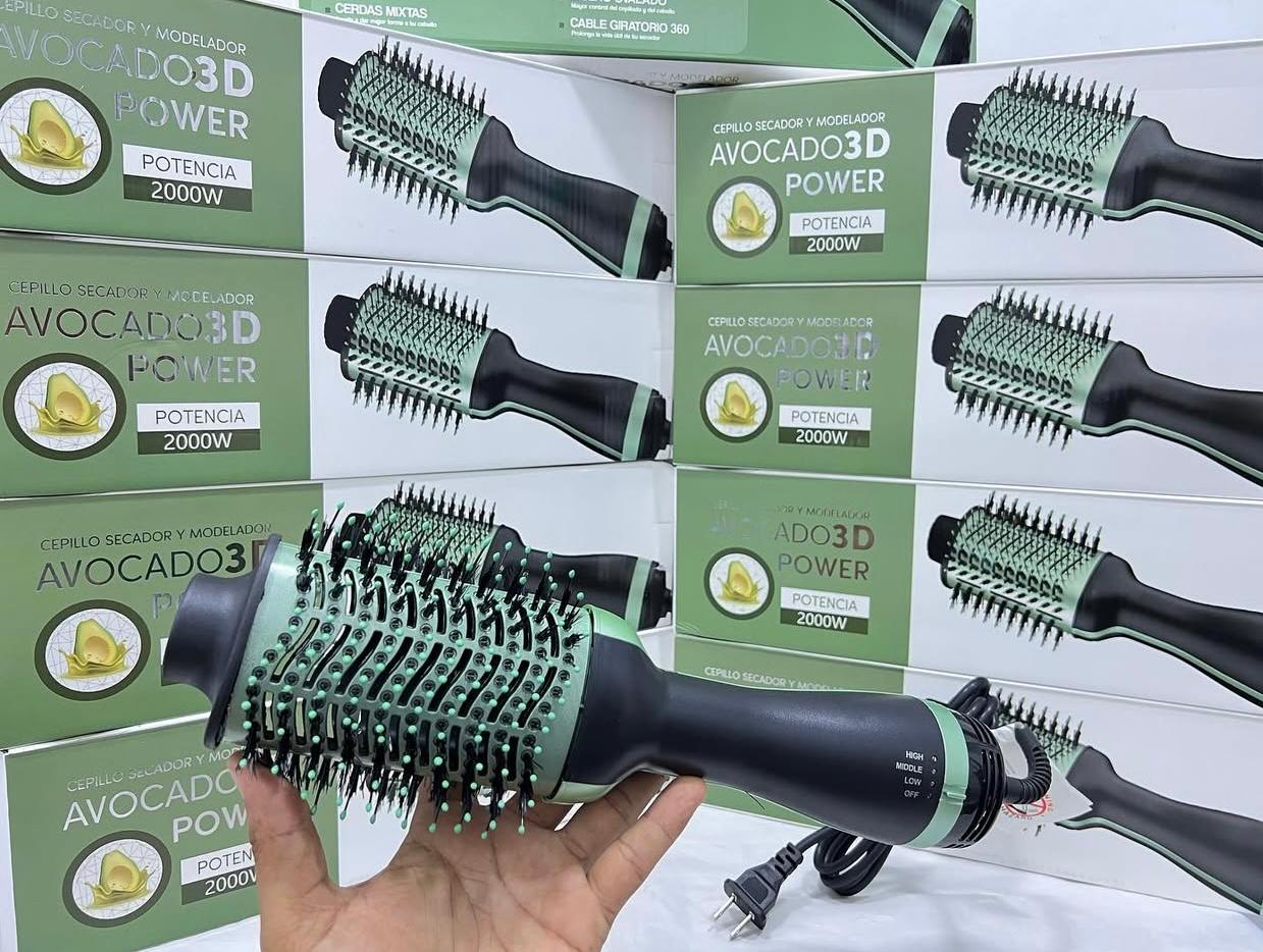LiberSell Default Title LiberSell Hogar Cepillo secador y moldeador Aguacate 3D