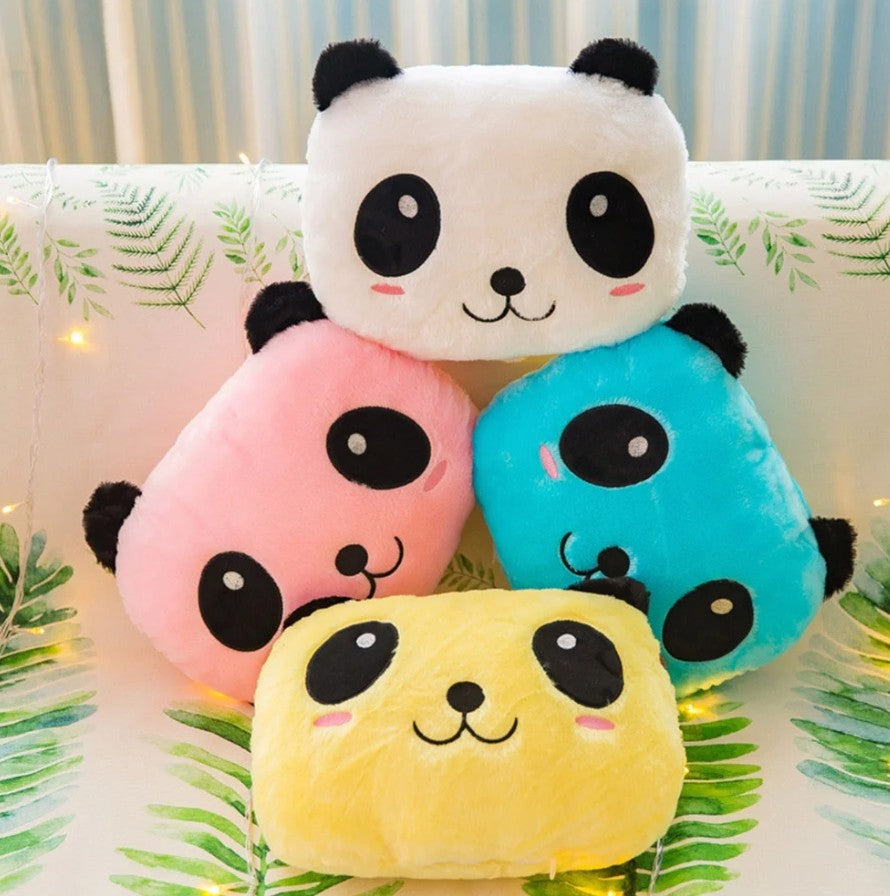 LiberSell NIÑA LiberSell Hogar Almohada oso panda luminoso LED