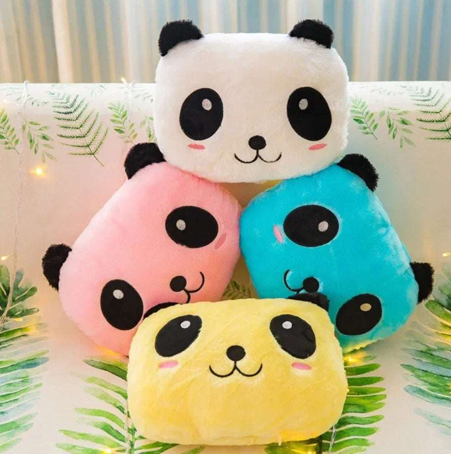 LiberSell NIÑA LiberSell Hogar Almohada oso panda luminoso LED