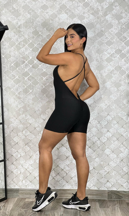 LiberSell VINO TINTO LiberSell Moda ENTERIZO TIRAS CRUZADAS