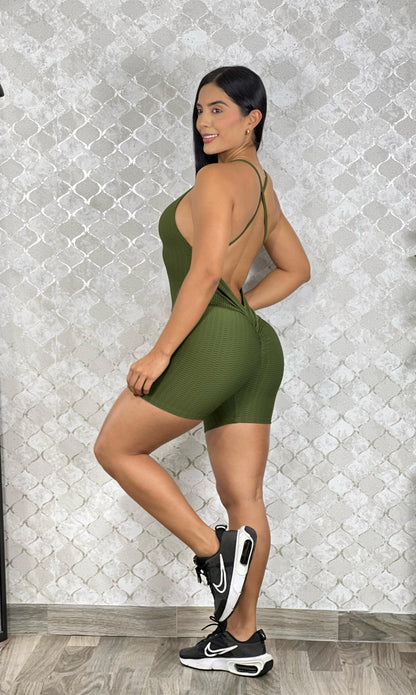 LiberSell VINO TINTO LiberSell Moda ENTERIZO TIRAS CRUZADAS