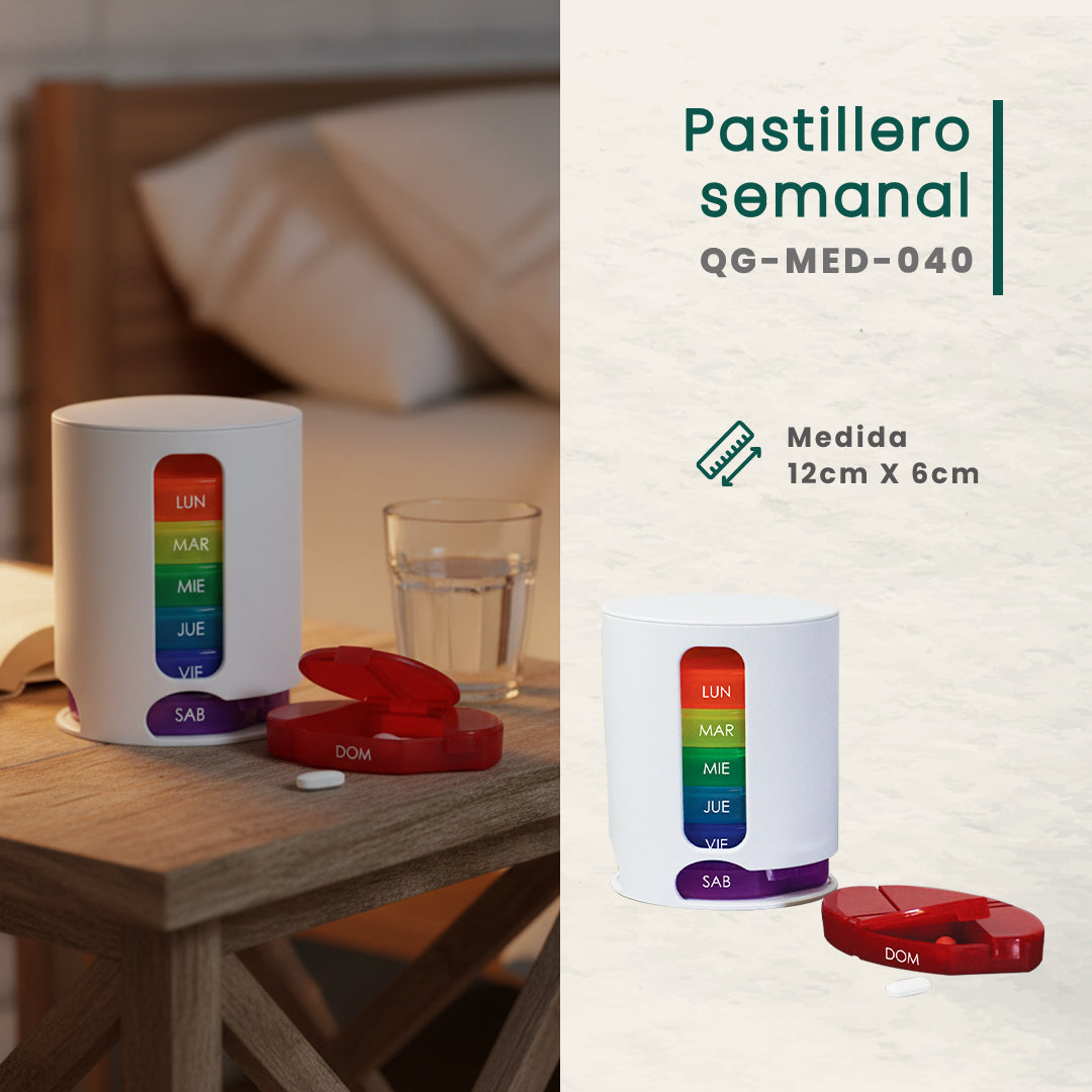 Pastillero semanal organizador de 7 días
