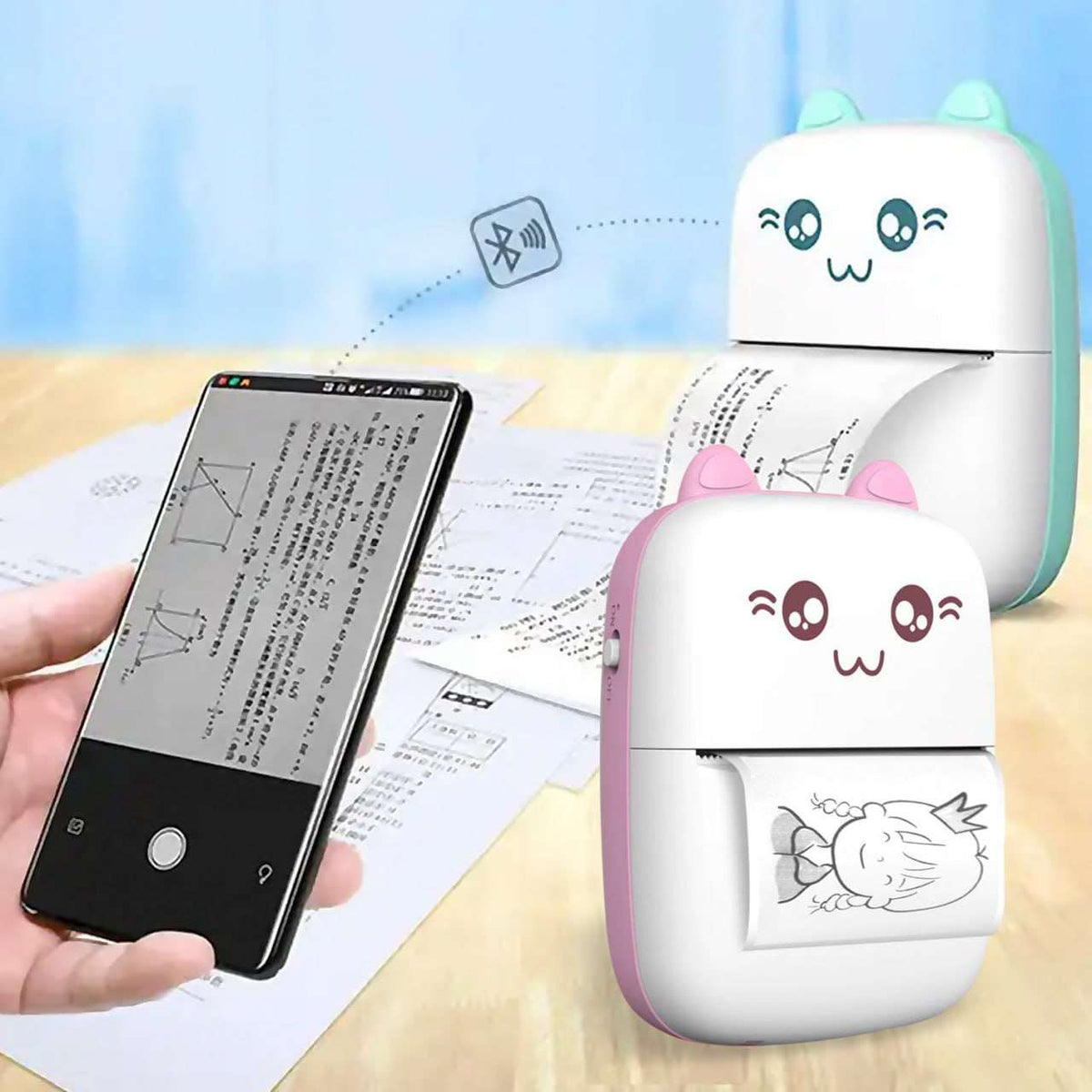 Mini impresora térmica con bluetooth