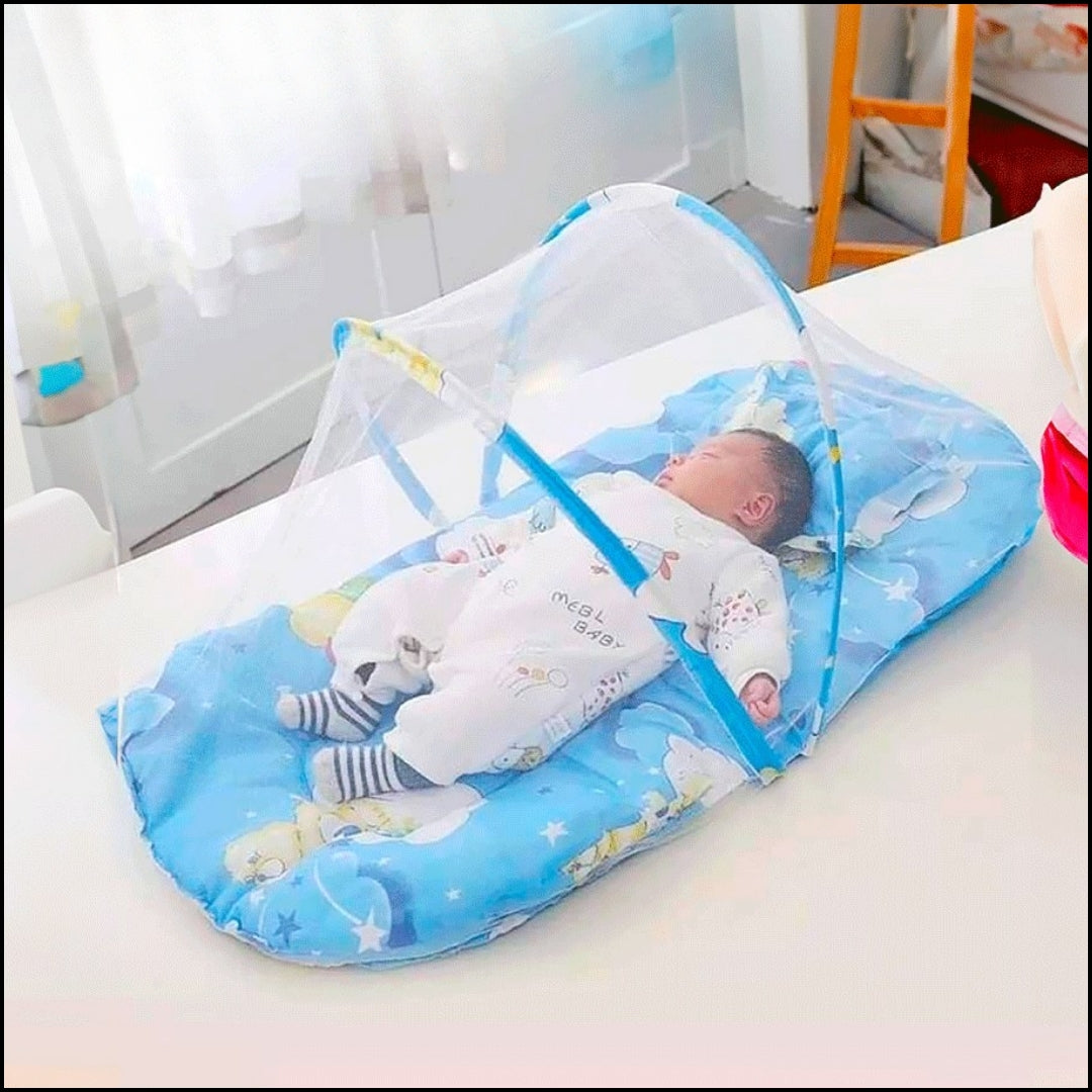 Cuna Portátil Plegable con Mosquitero para Bebé – Sueño Seguro sin Insectos