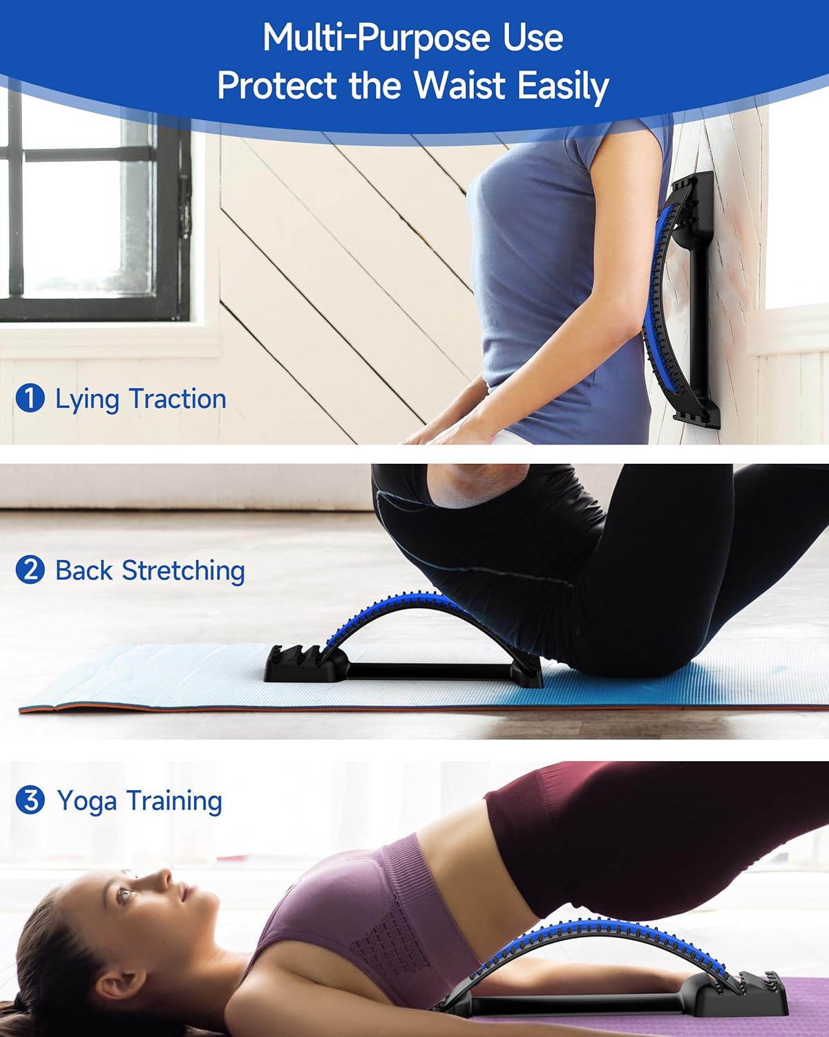 Arco Estirador Lumbar Ajustable – Estira y Relaja tu Espalda en Casa
