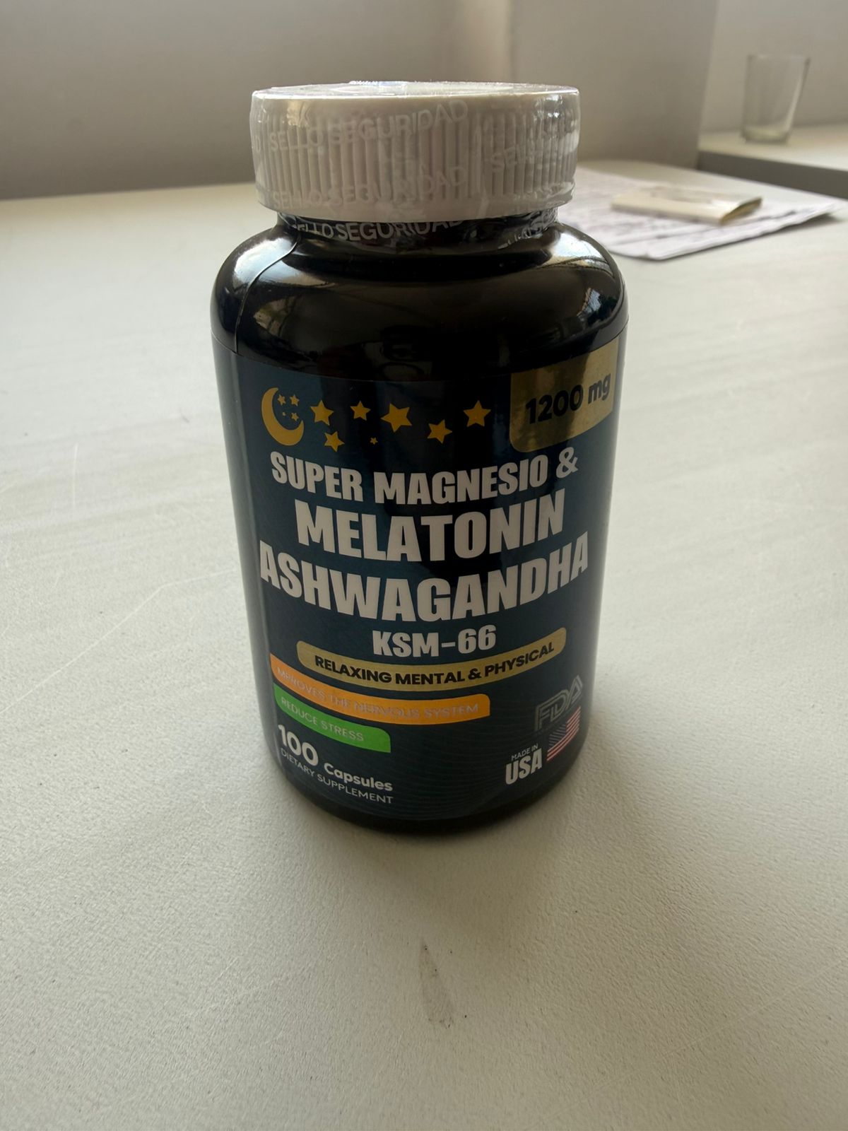 MAGNESIO MELATONINA ASHWAGANDHA KSM 66