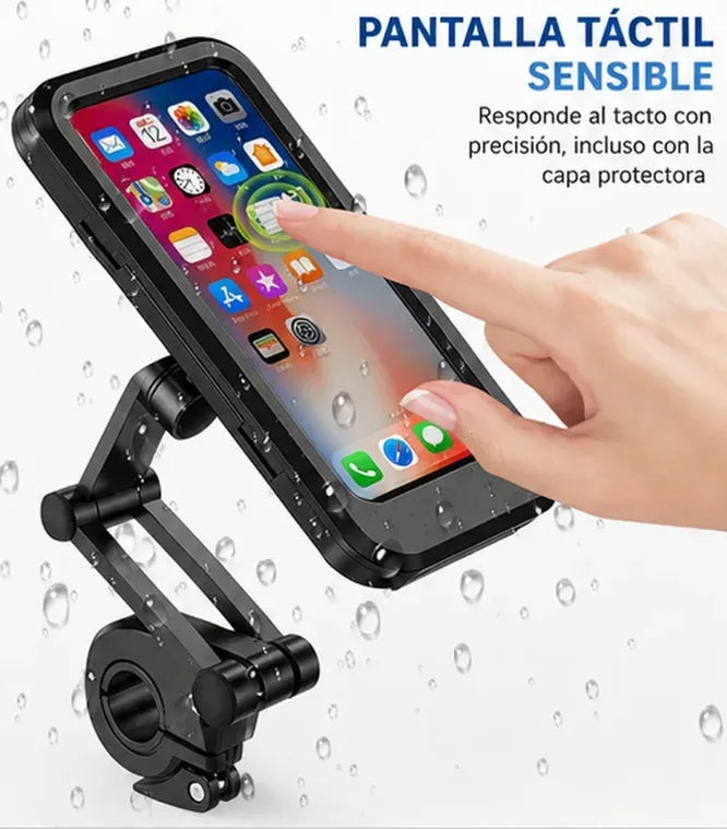 Soporte de Celular Impermeable para Moto y Bicicleta – Úsalo con Lluvia o Sol