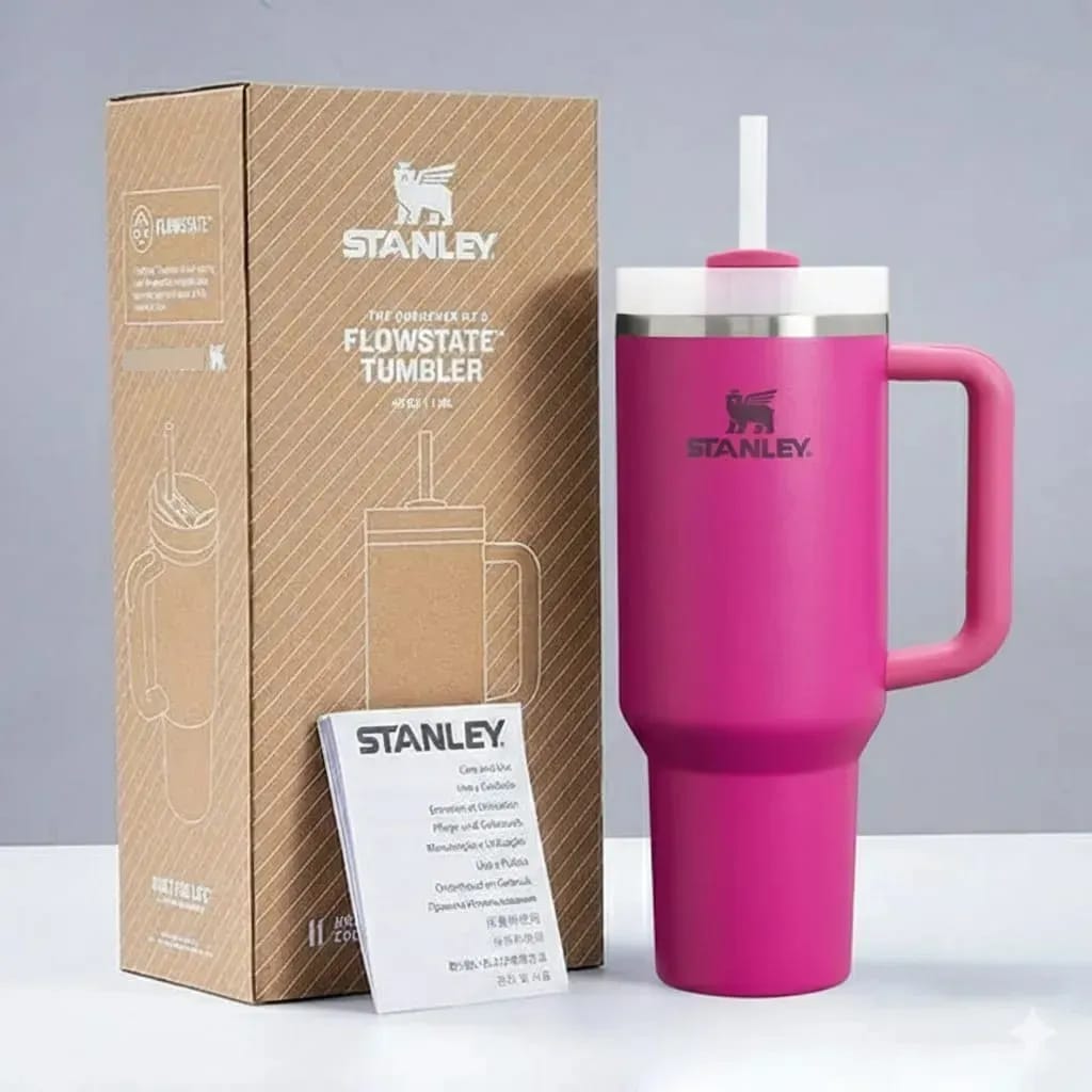 Vaso térmico grande con asa y sorbete